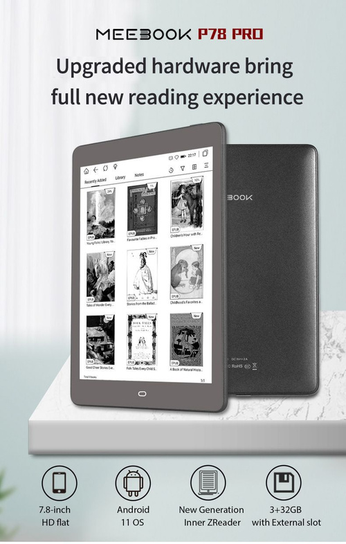 Электронная книга MEEREADER P78 PRO 7.8, Монохромный 32 - купить