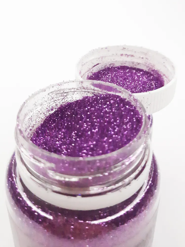 Декоративные Сухие Блестки для творчества и декора Luxart Glitter Фиолетовый 20 мл (глиттер), 20 мл, фото 2