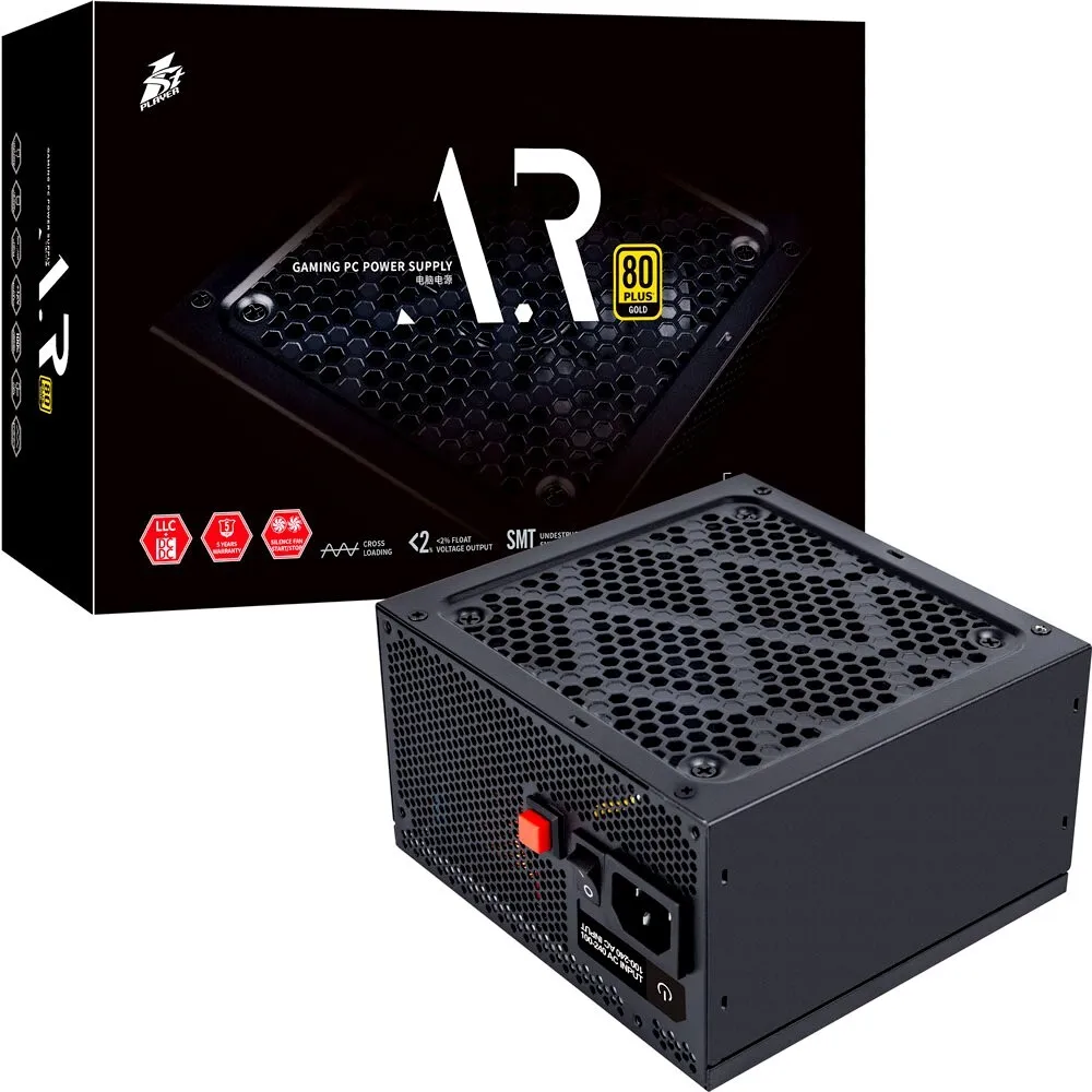 Блок питания для ПК 1STPLAYER AR 750W / ATX 2.4, LLC+DC-DC, APFC, 80 PLUS GOLD, 120mm fan, 750 Вт, фото 4
