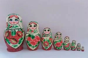 Матрешка "Сударушка" 8 предметная расписная, вариант, фото 2