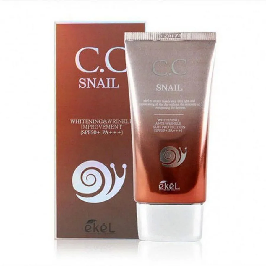 CC-крем для лица с муцином улитки EKEL СС Snail SPF50+ PA+++, 50 мл, 50 мл, фото 6