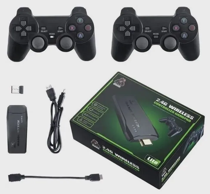 Игровая приставка Game Stick Lite 64 GB, 4K, 5000+ Ретро Игр на Русском и Английском языке для телевизора Y3, 8-16-32 бит Портативная игровая консоль с эмуляторами игр., 64 ГБ, фото 2