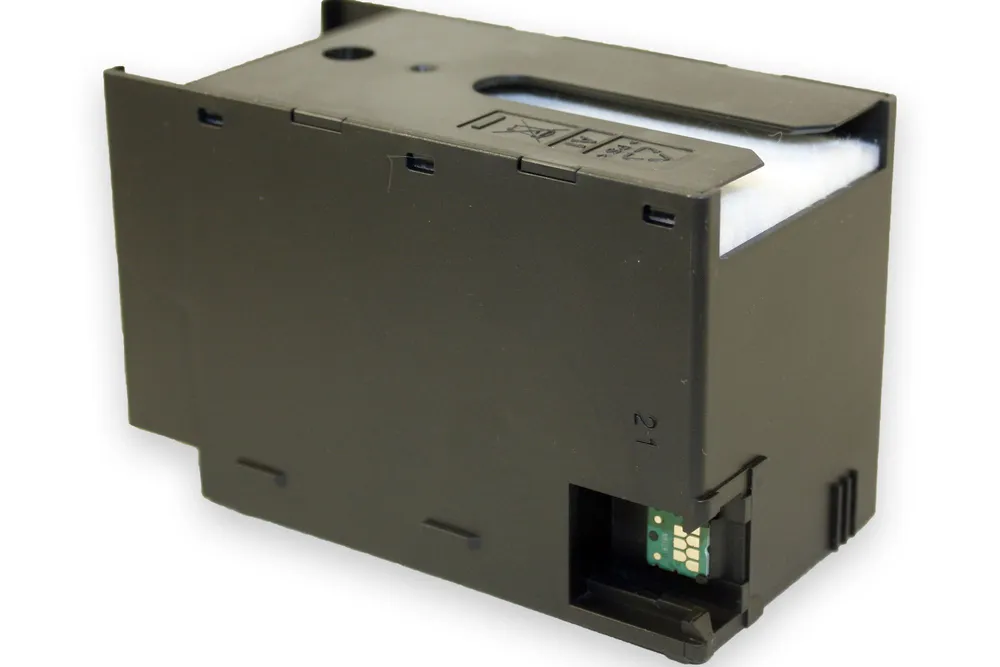 Емкость для отработанных чернил (памперс, абсорбер) C13T671600 T6716 для Epson WorkForce Pro C529 C579 C5210 C5215 C5290 M5298 M5299 C5710 C5790 M5799 ELC ресурс 50000 стр. с чипом, черный, фото 6