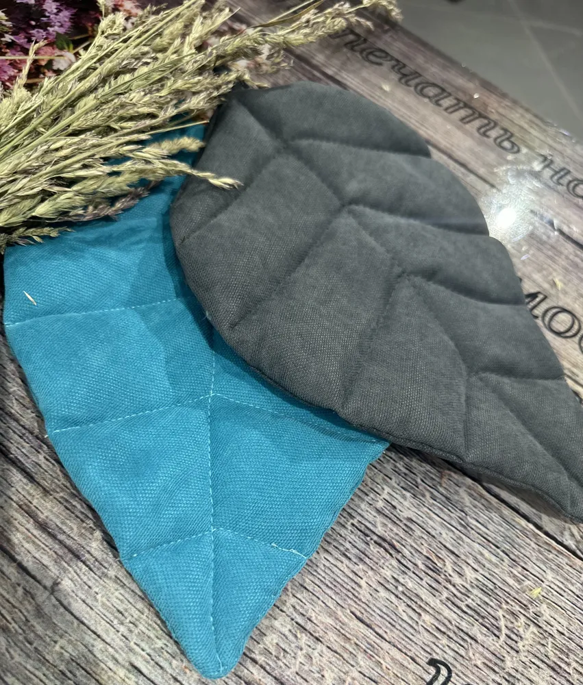 Прихватка для кухни 10x12 см рукавица бирюзовый, серый, 10x12 см, фото 4