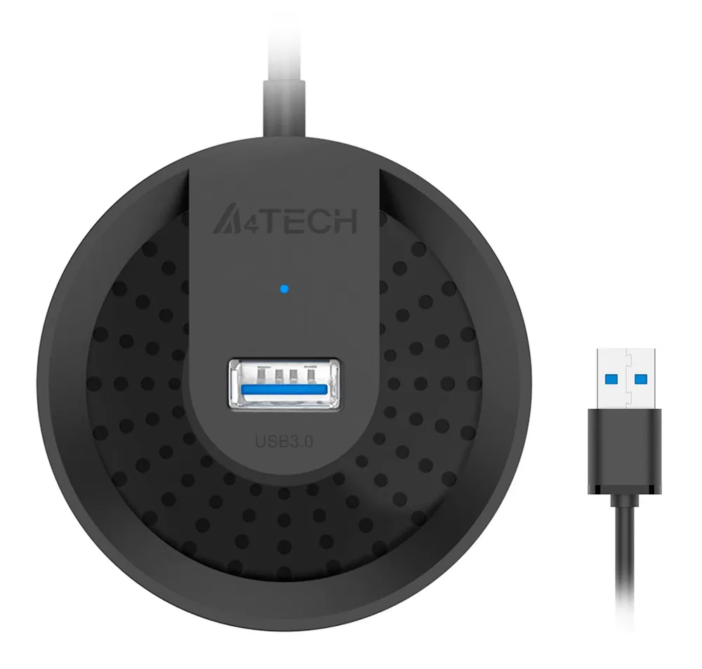 Разветвитель USB 3.0 A4Tech HUB-30 4порт. черный, черный, фото 6