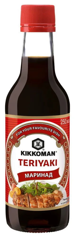 Соус соевый Kikkoman Терияки, маринад 150мл, 250 мл, фото 4