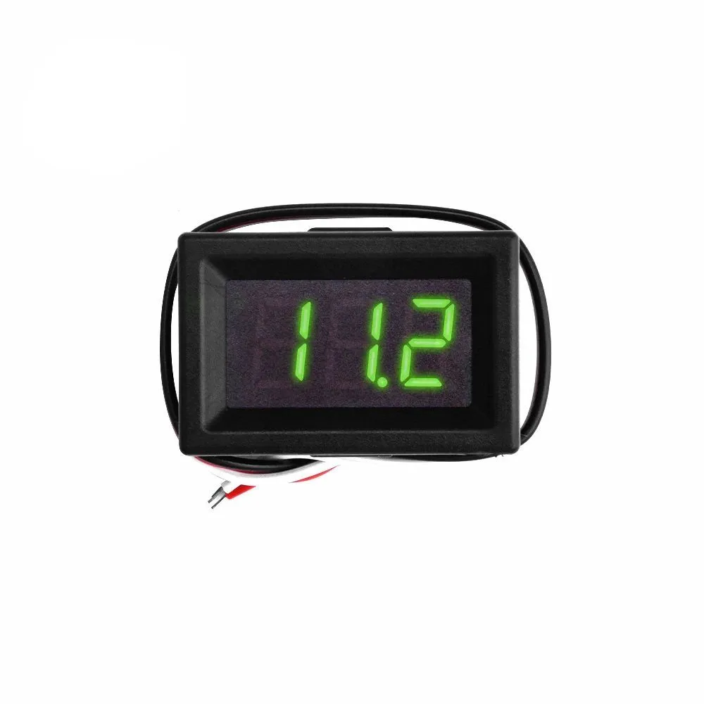 ВОЛЬТМЕТР Цифровой КРАСНЫЙ 0,56 дюйма 0-30V, трехпроводной с ремом, тестер Цифровой, красный, фото 6