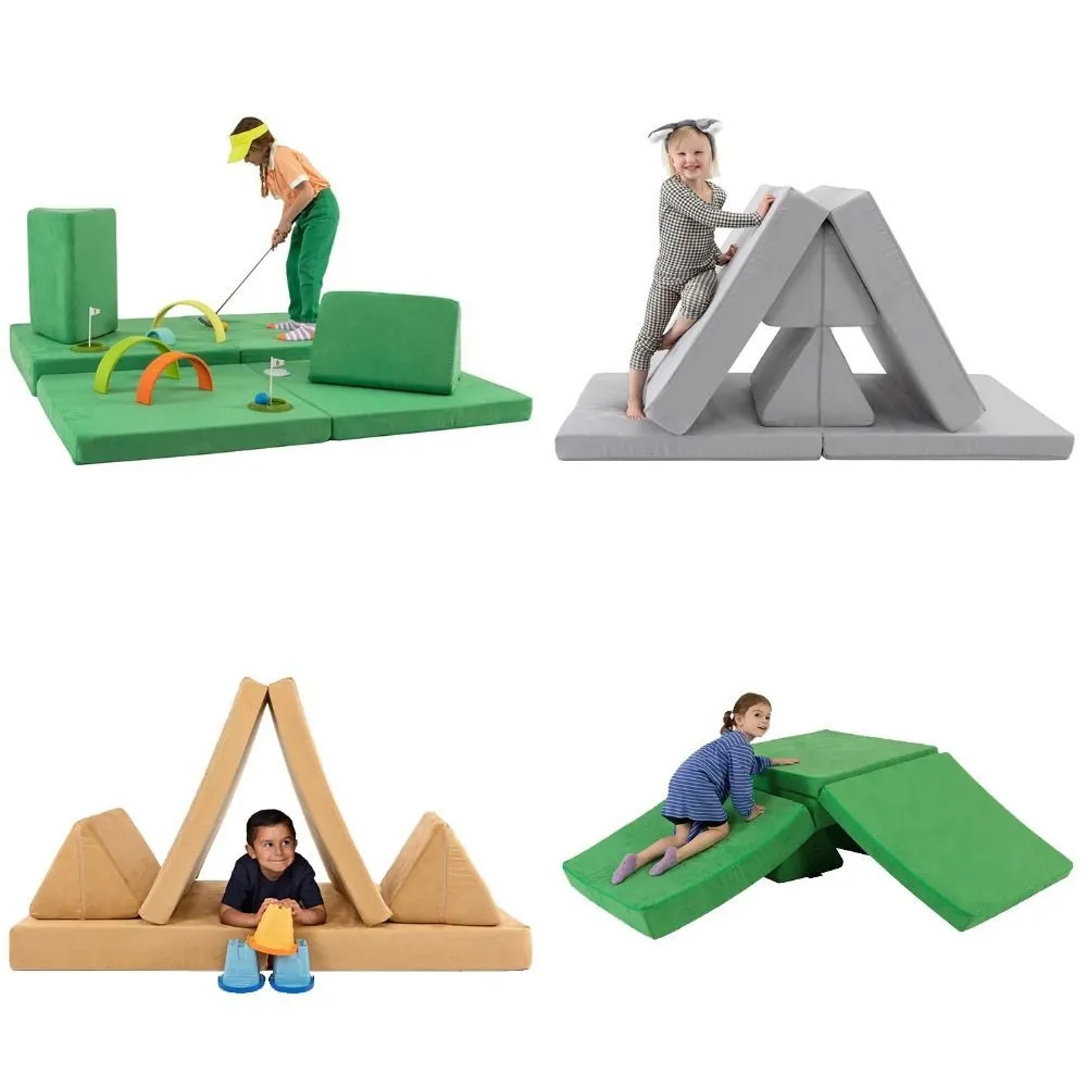 Детский диван Playdivаn Avocado с боковыми подушками, зелёный, зеленый, фото 5