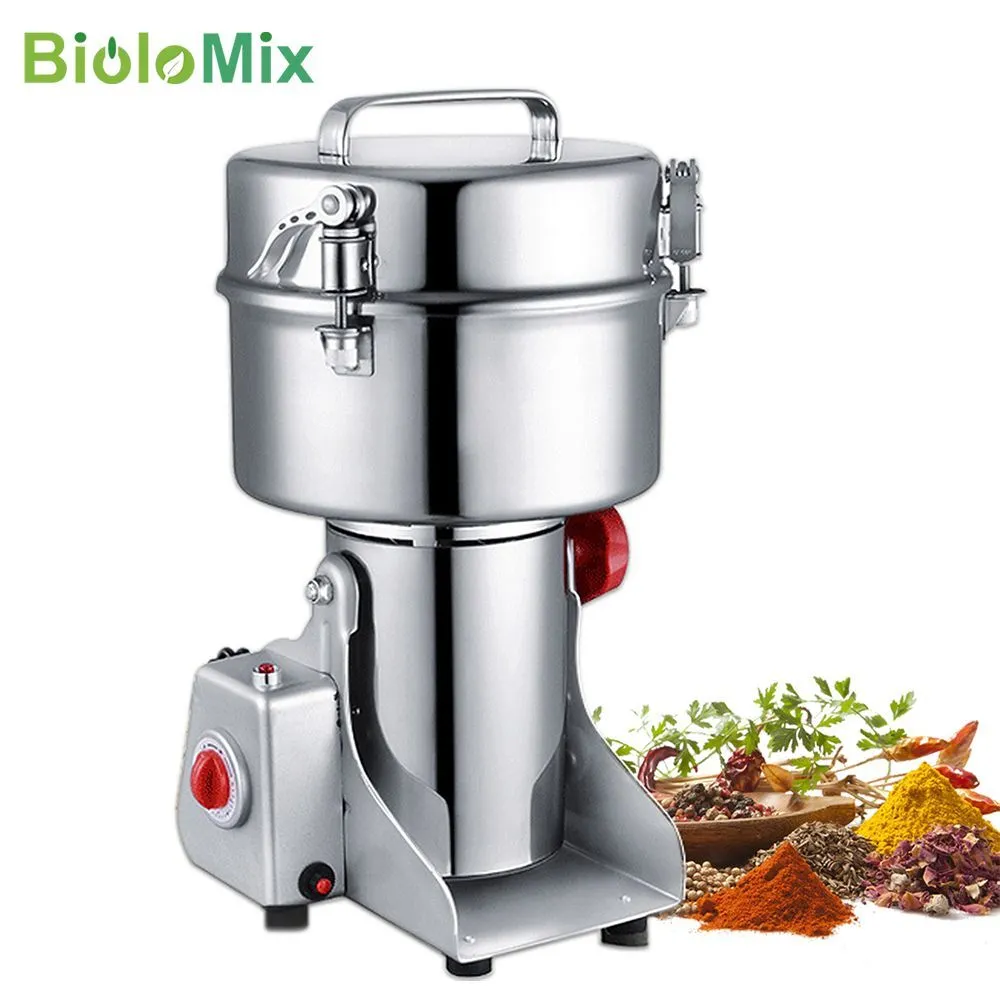 BioloMix Кофемолка измельчитель зерна 3000 Вт, объем 2000 г, 3000 Вт