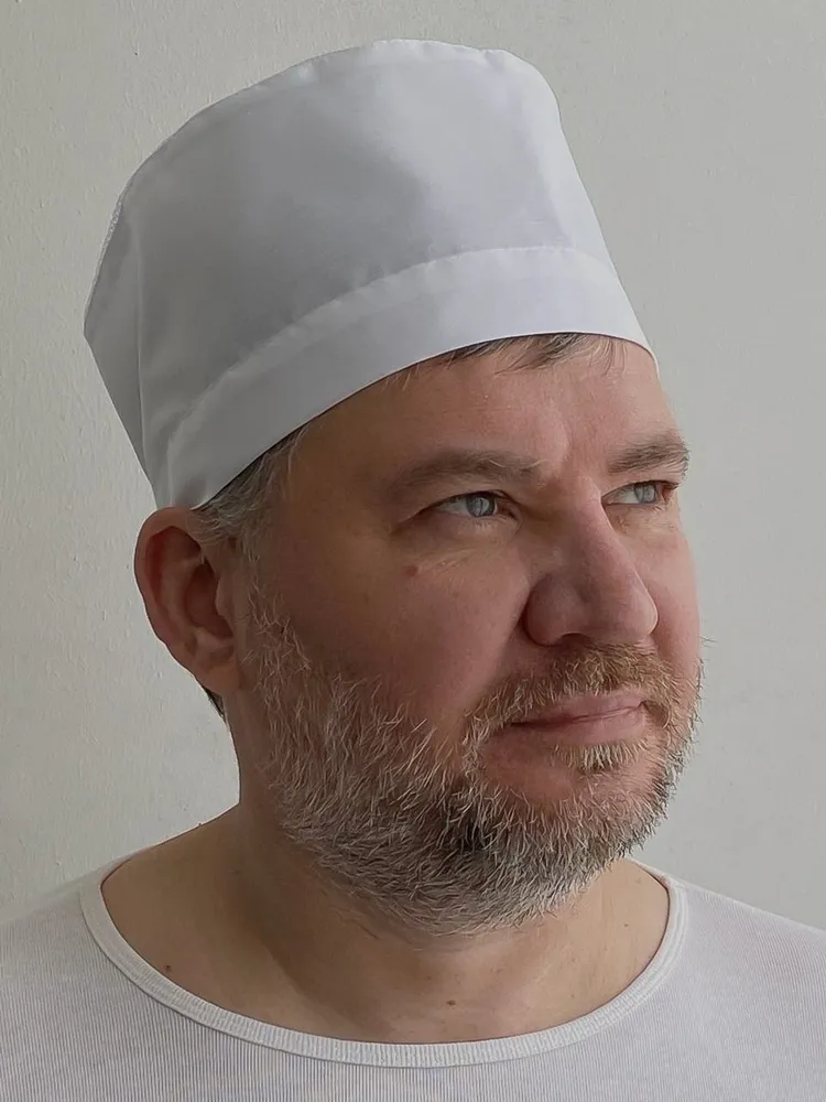 Колпак медицинский MariSS с сеточкой (универсальный головной убор медицинский, поварской, для работников пищевой промышленности и продавцов), вариант, фото 6