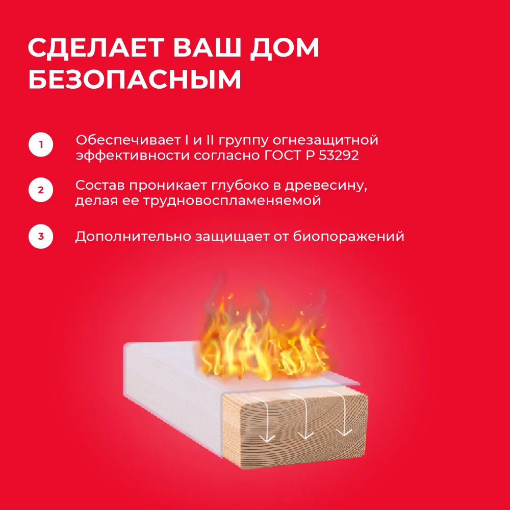 Неомид Огнебиозащита 1 группа для зимы, сухой концентрат 1:5, 2 кг, 2 кг, фото 4