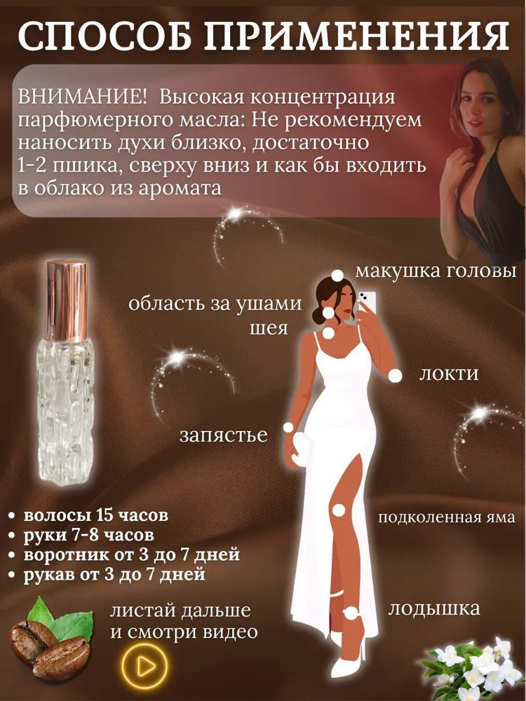 Масляные духи Black opium с феромонами 15 мл, 15 мл, фото 3