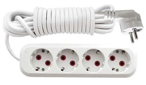 Удлинитель 4х5 м с заземл. 10А IP20 У10-555 ПВС 3х0.75 UNIVersal 555-05