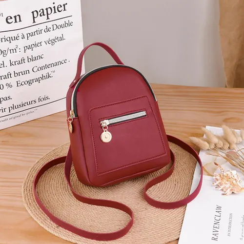 Рюкзак из искусственной кожи для женщин, стильный повседневный, с застежками-молниями, трансформируе