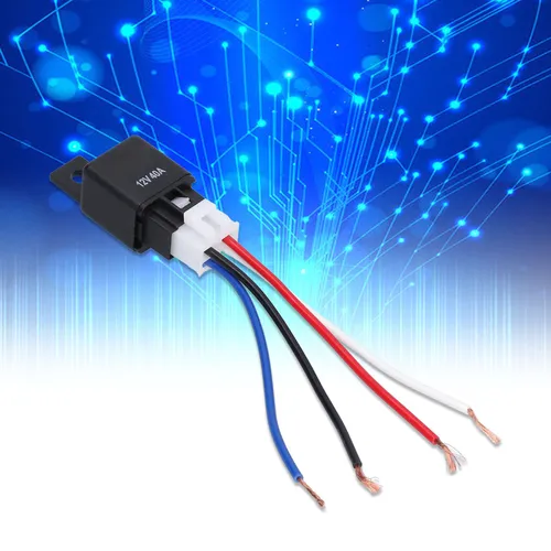 Водонепроницаемое реле 4-контактное 40А 12В с жгутом проводов для автомобильных модификаций