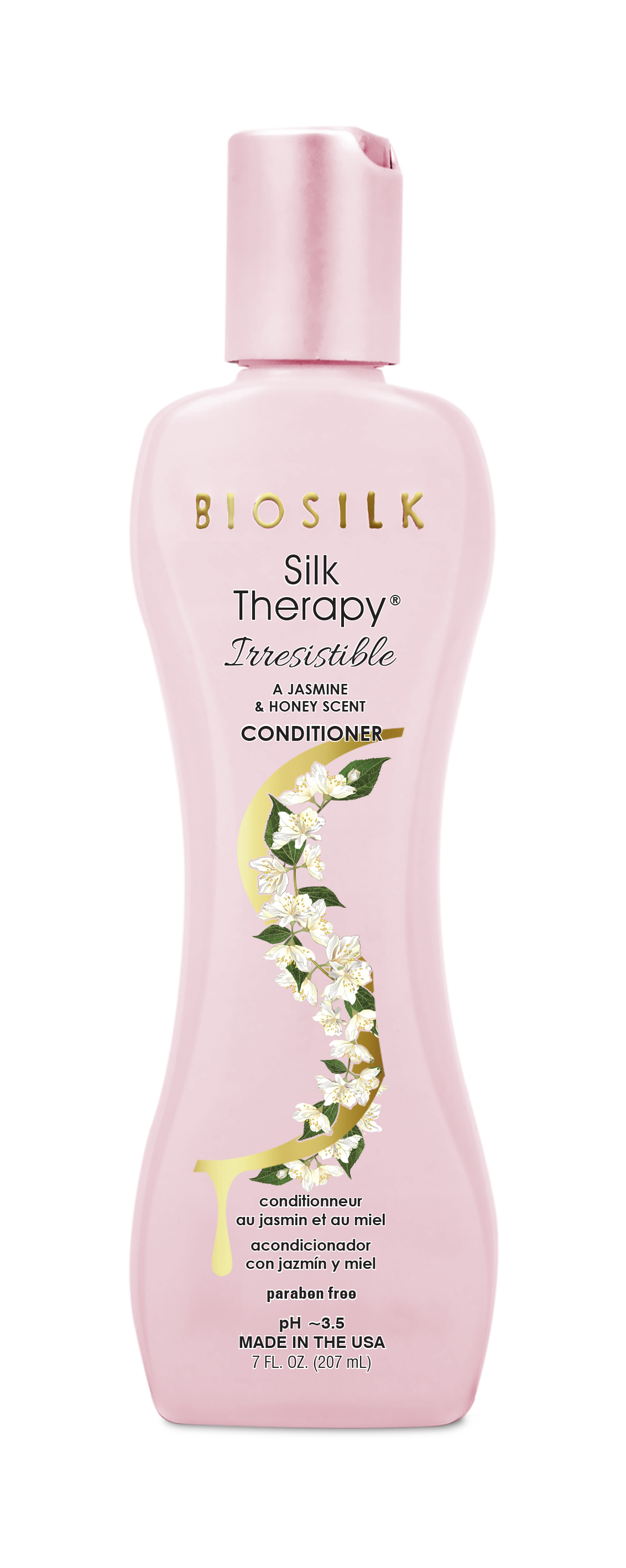 BIOSILK Кондиционер с жасмином и медом для всех типов волос Silk Therapy Irresistible, 207 мл.