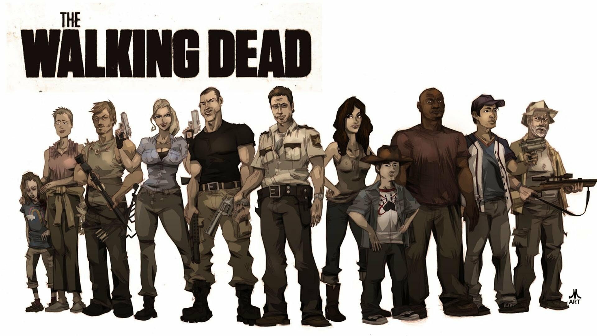 hot walking dead characters - Ilustrasi 2
