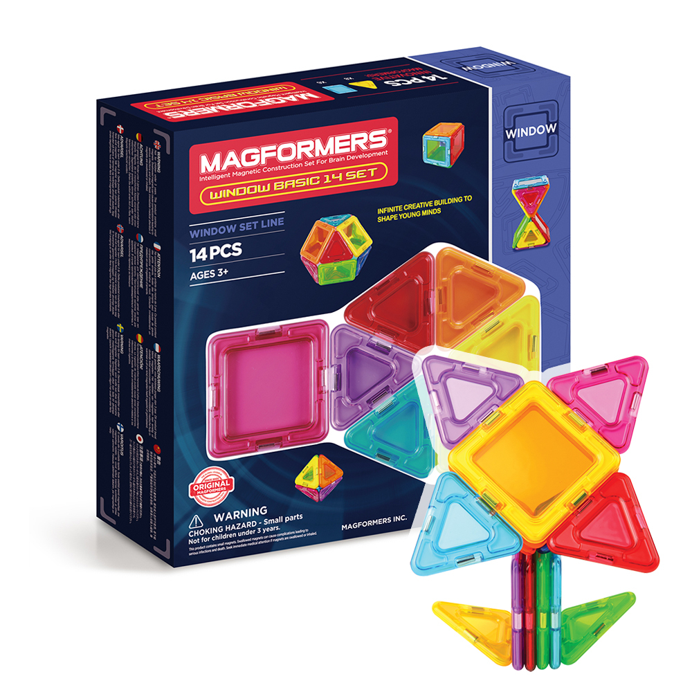 Магнитный конструктор MAGFORMERS 714001 Window Basic set / 14 деталей ...