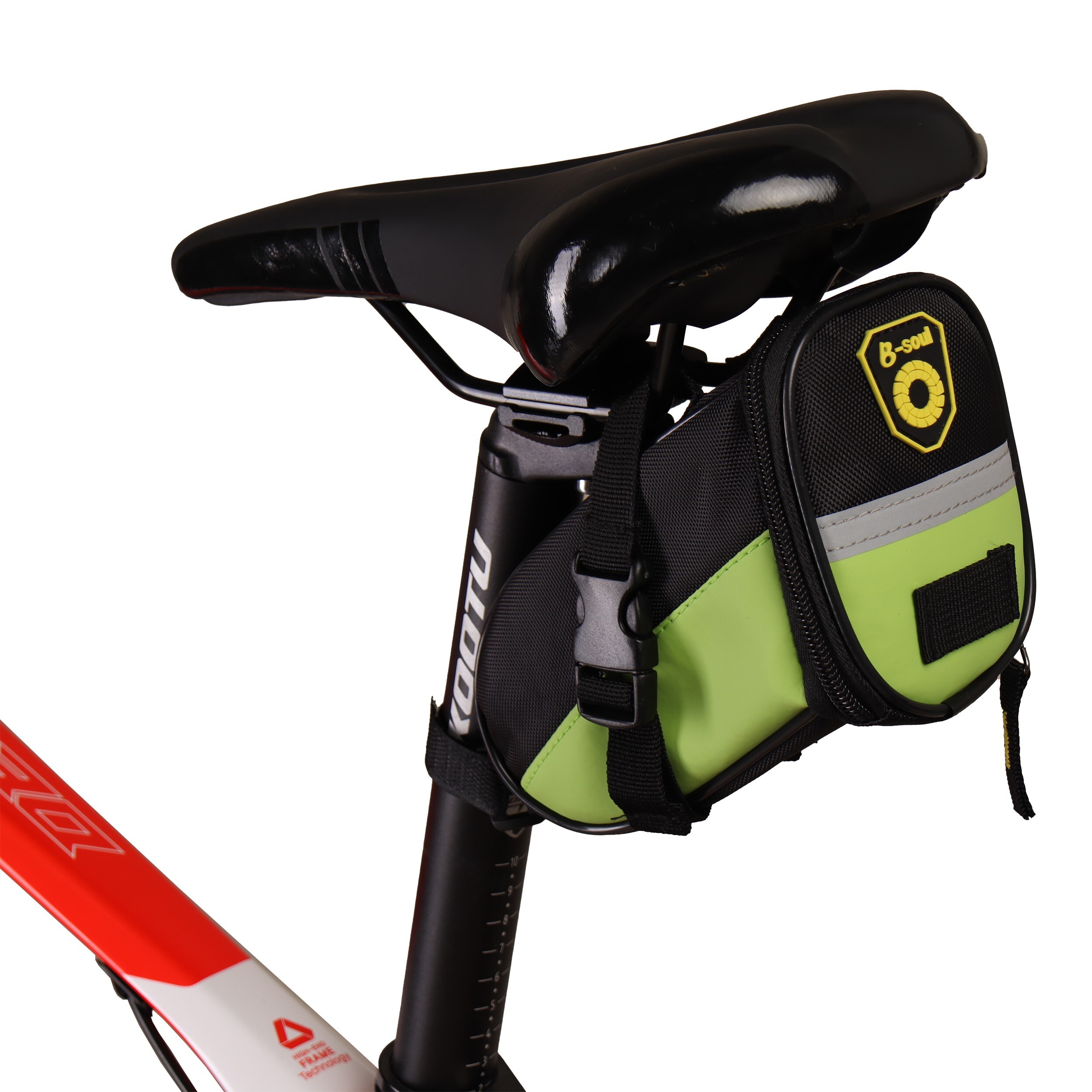 Сумка велосипедная подседельная BICYCLE SOUL, материал оксфорд 1680D, отделение на молнии, застёжка фастекс, зелёная, 17 х 9,5 х 11,5 см Сумка велосипедная подседельная BICYCLE SOUL, материал оксфорд 1680D, отделение на молнии, застёжка фастекс, зелёная, 17 х 9,5 х 11,5 см