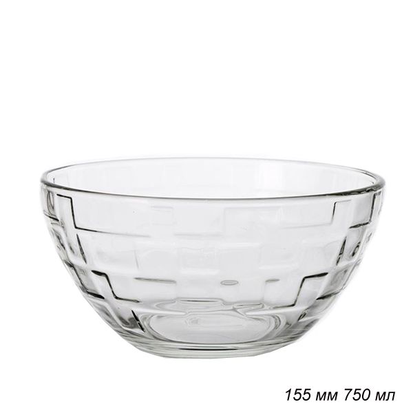 Салатник WHITE LILY, 750 мл, диаметр 15,5 см, стекло