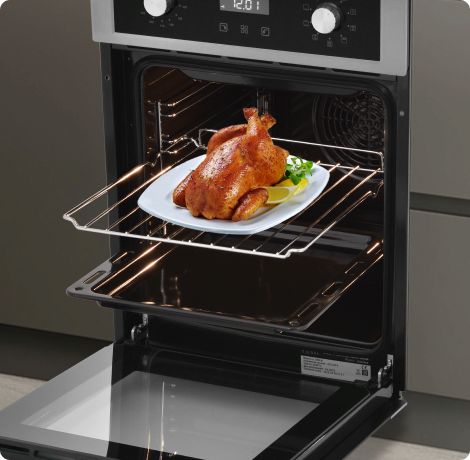 Духовой шкаф электрический встраиваемый ZUGEL ZOE452W, 2800 Вт, 50 л ...