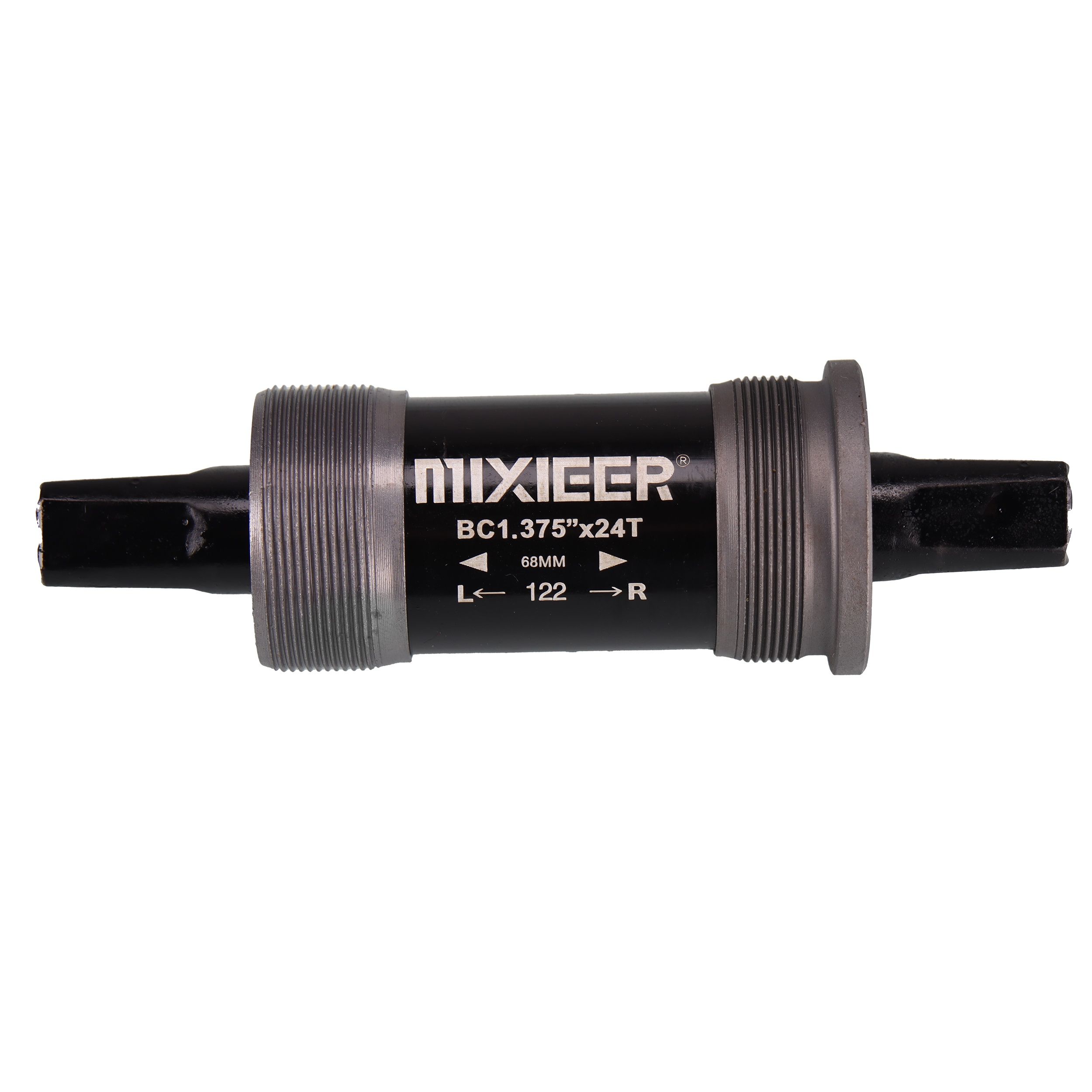Каретка под квадрат картриджная, MIXIEER BB MX-A203 68x122, пром.подшипники, чёрная. Каретка под квадрат картриджная, MIXIEER BB MX-A203 68x122, пром.подшипники, чёрная.