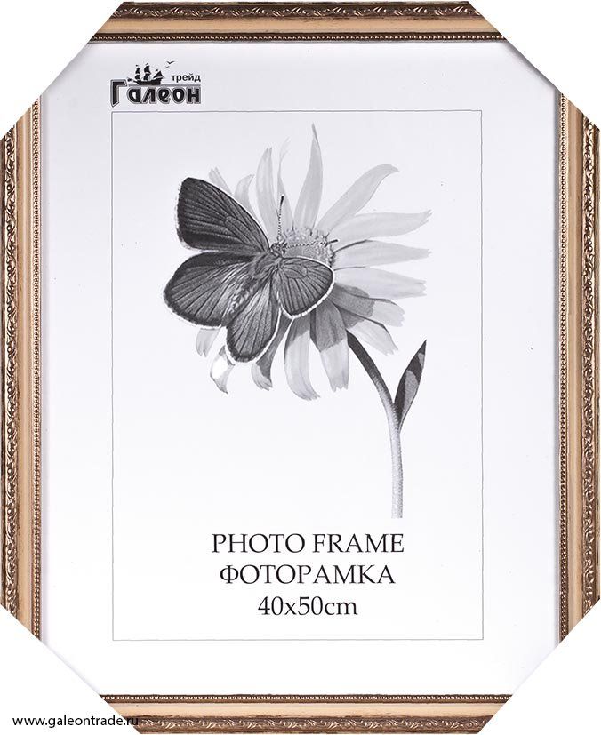 Фоторамка пластиковая 40 х 50 см, бронза
