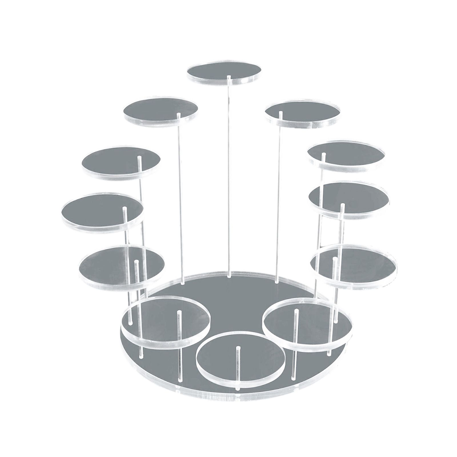 Акриловаяподставкадляювелирныхизделий,многослойнаястойкаторта,десерта,кольцо,держательожерелья