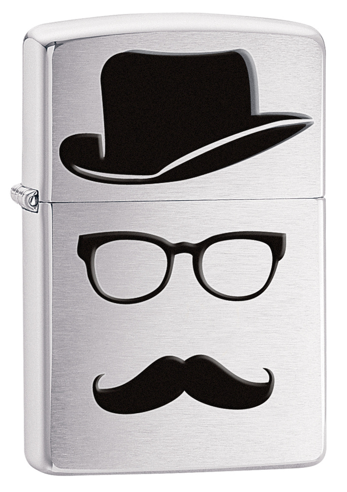 Зажигалка ZIPPO бензиновая Classic Brushed Chrome #1