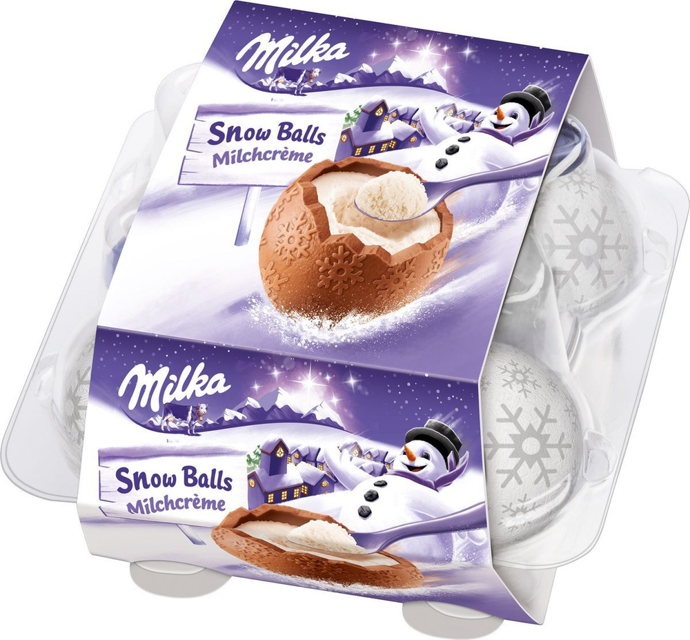 Шоколадное яйцо Milka, с кремовой молочной начинкой, фигурное, 112 г #1