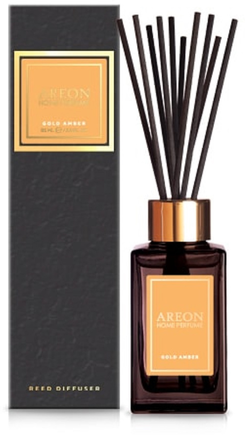 Ароматизатор для дома AREON HOME PERFUME STICKS PREMIUM Gold Amber/Голд Амбер (ар.пал) 85ml  #1