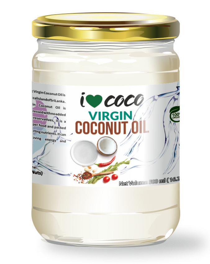 "Масло кокосовое холодного отжима (Virgin Coconut Oil), ""I love coco ...