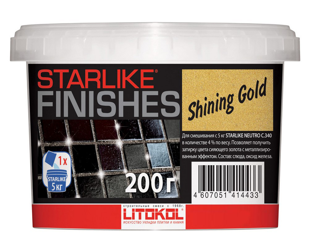Добавка LITOKOL STARLIKE SHINING GOLD  (золото), 200г #1