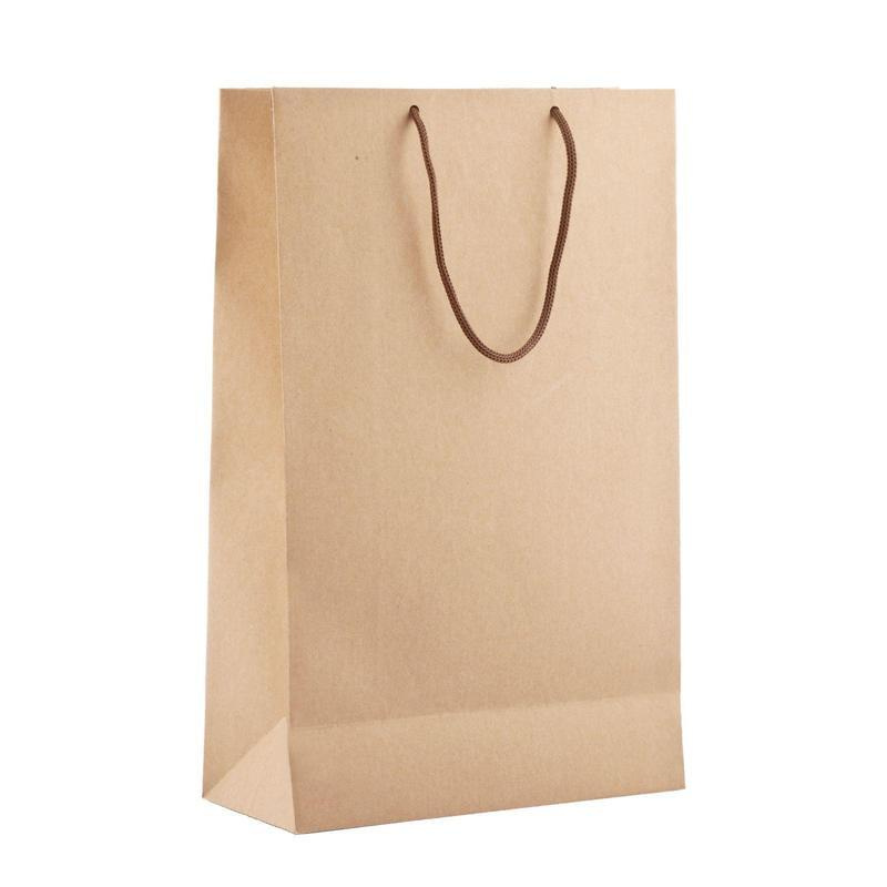 Пакет подарочный из крафт-бумаги Крафт (35x23x10 см) - купить по ...