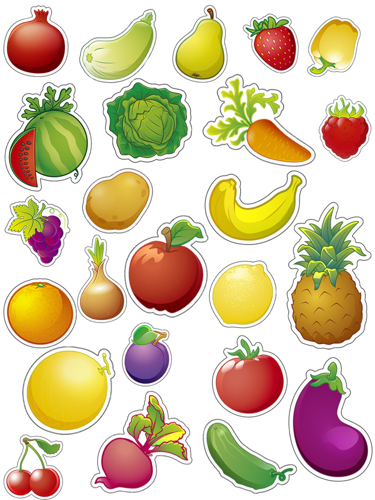 Картинки по теме «Фрукты, ягоды, овощи»