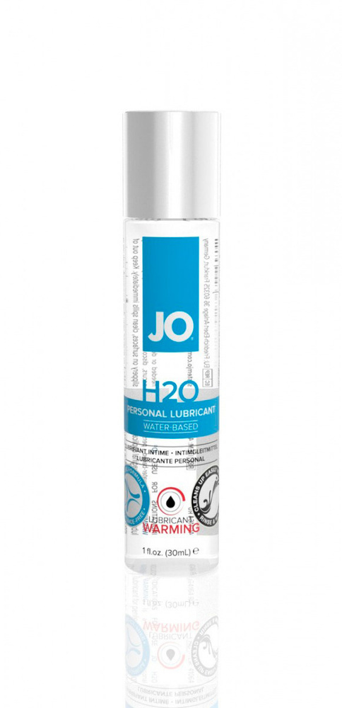 Возбуждающий лубрикант на водной основе JO Personal Lubricant H2O Warming - 30 мл.  #1