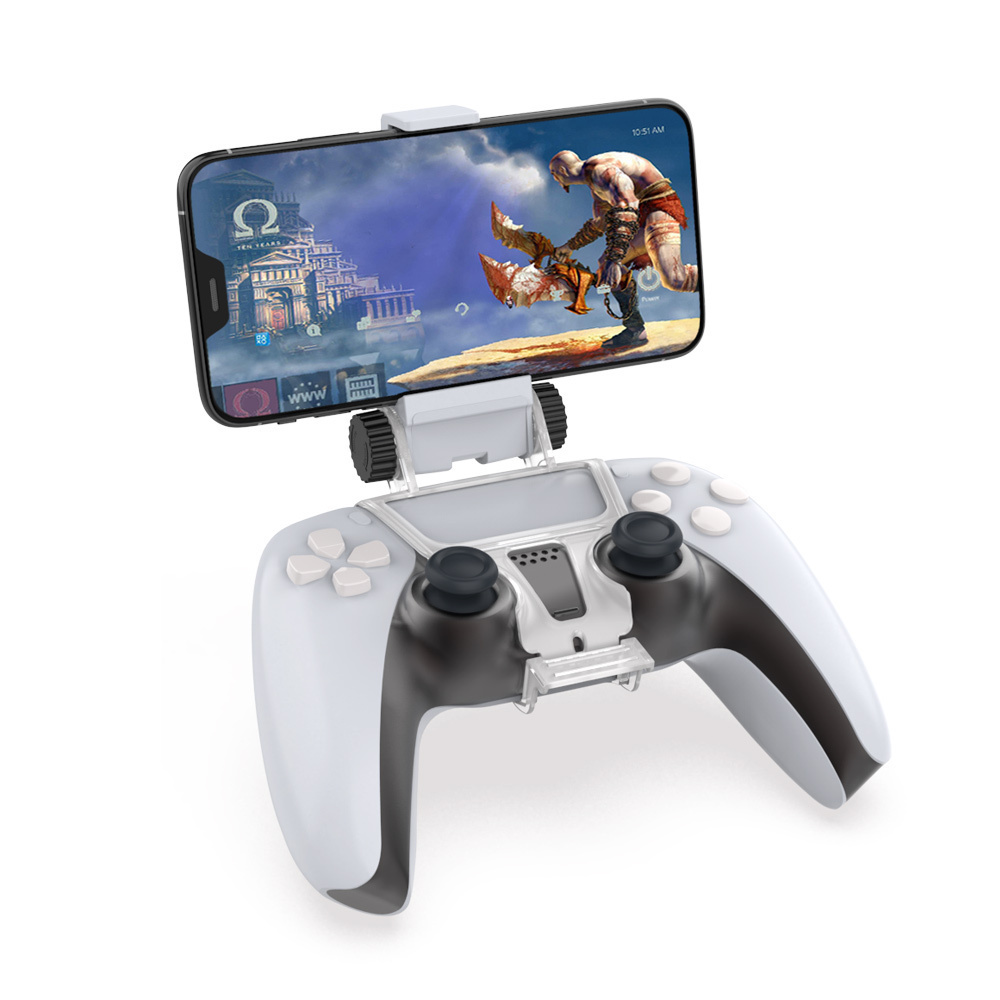 Держатель крепление MyPads для телефона на геймпад Sony PlayStation 5 (PS5)  DualSense Mobile Phone Clamp DOBE TP5-0527B