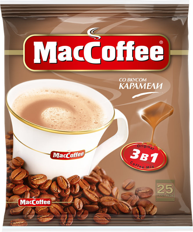 Кофе растворимый MacCoffee 3в1, 50 шт по 20 г (МакКофе)