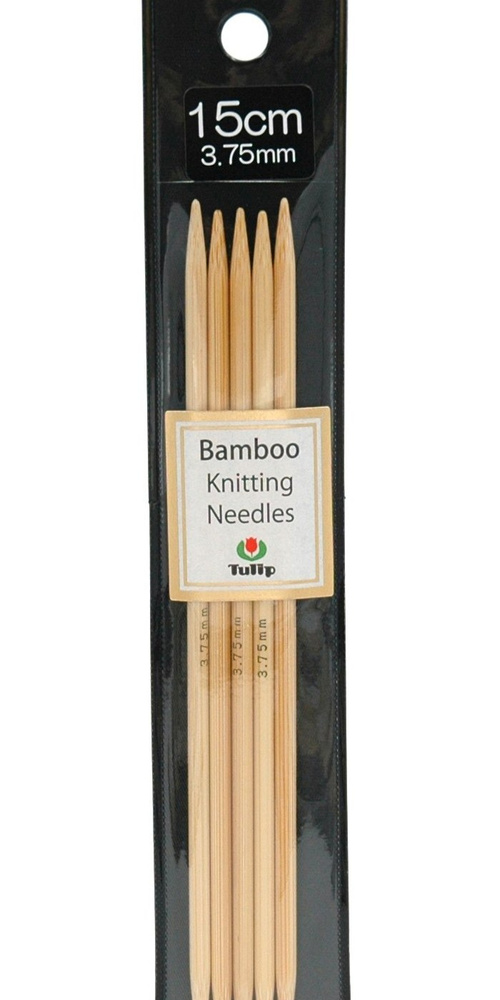 Спицы чулочные "Bamboo" 3,75мм/15см, Tulip, KND060375 #1