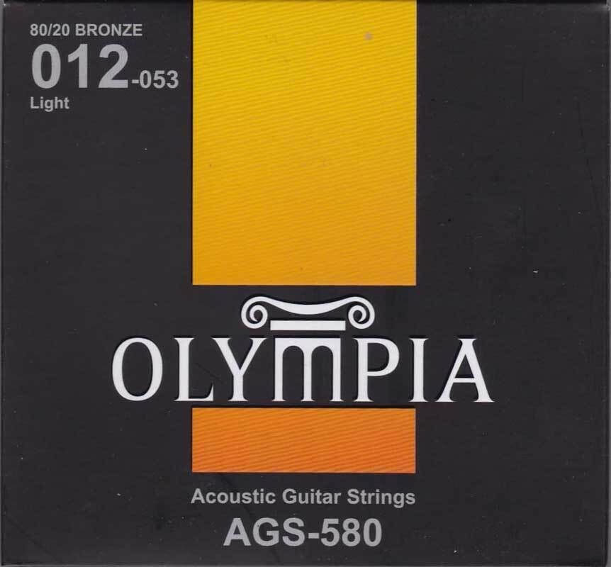 Струны для акустической гитары Olympia AGS580 Light 12-53 #1