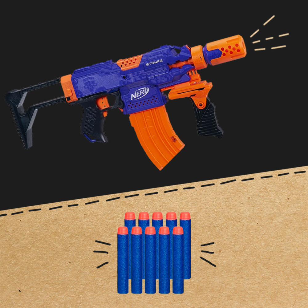 Бластер Nerf Бластер Элит Супер Страйф (Страйв) - Elite Stryfe ...