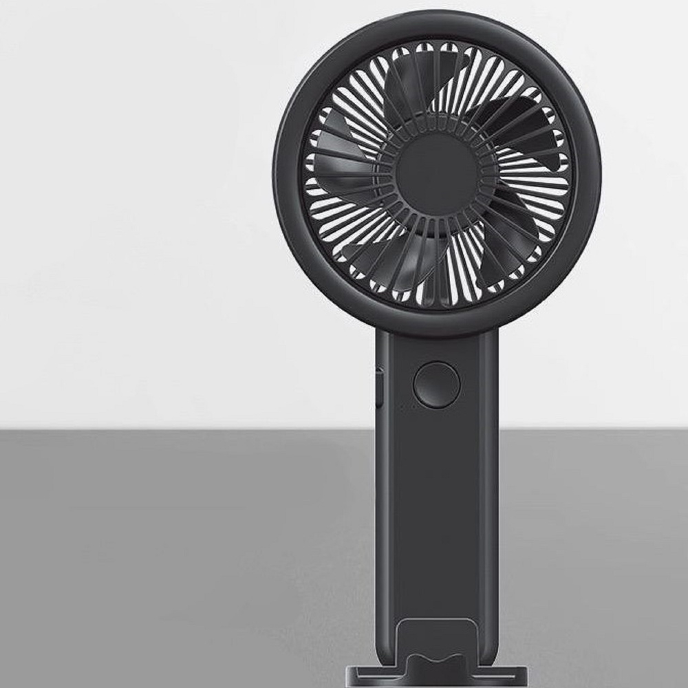 Портативный вентилятор с подставкой для телефона Mini Fan HSA-1A на 500 mAh  купить по низкой цене с доставкой в интернет-магазине OZON (297738155)