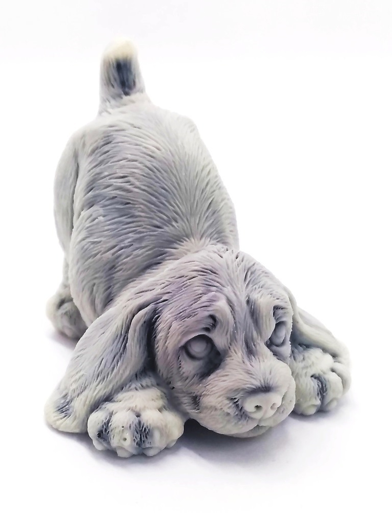 Статуэтка Собака Щенок 7см мраморная крошка #1