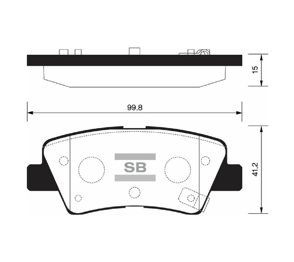 Колодки тормозные Sangsin Brake SP1407 Задние - купить по низким ценам ...