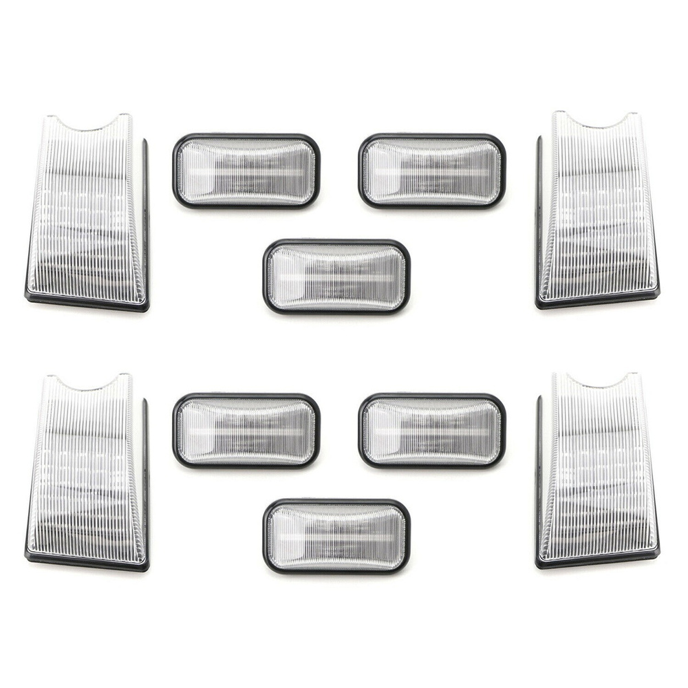 (H W R I) Прозрачные линзы Янтарные/красные светодиодные габаритные ...