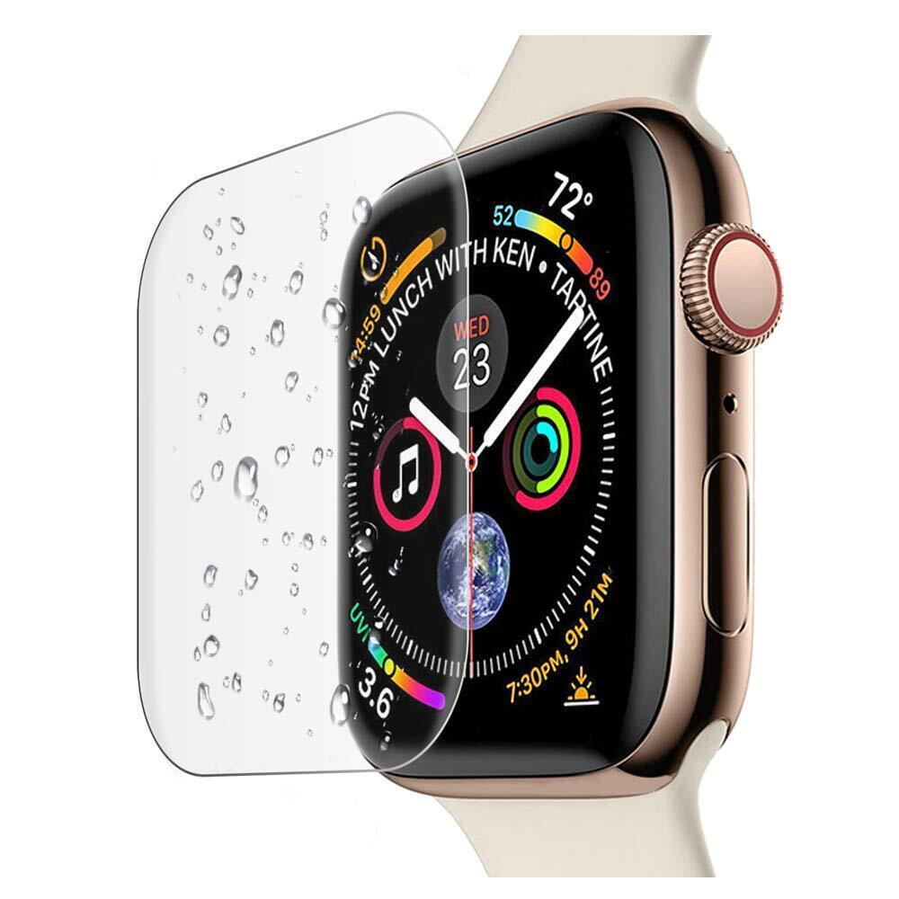 Гидрогелевая защитная противоударная плёнка для Apple Watch 44mm Series 4/5/ SE/6 (1шт), прозрачная, глянцевая - купить с доставкой по выгодным ценам в  интернет-магазине OZON (324240423)