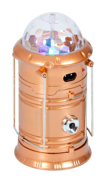 Фонарь походный кемпинговый с диско шаром / Лампа ночник для дома / USB в комплекте, портативный аккумулятор #1