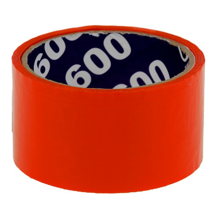 Клейкая лента упаковочная 48 мм х 24 м, 45 мкм UNIBOB (оранжевая)  #1