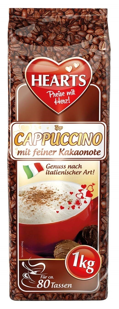 Cappuccino HEARTS  Feiner Kakaonote - капучино со вкусом какaо, 1000 гр. #1