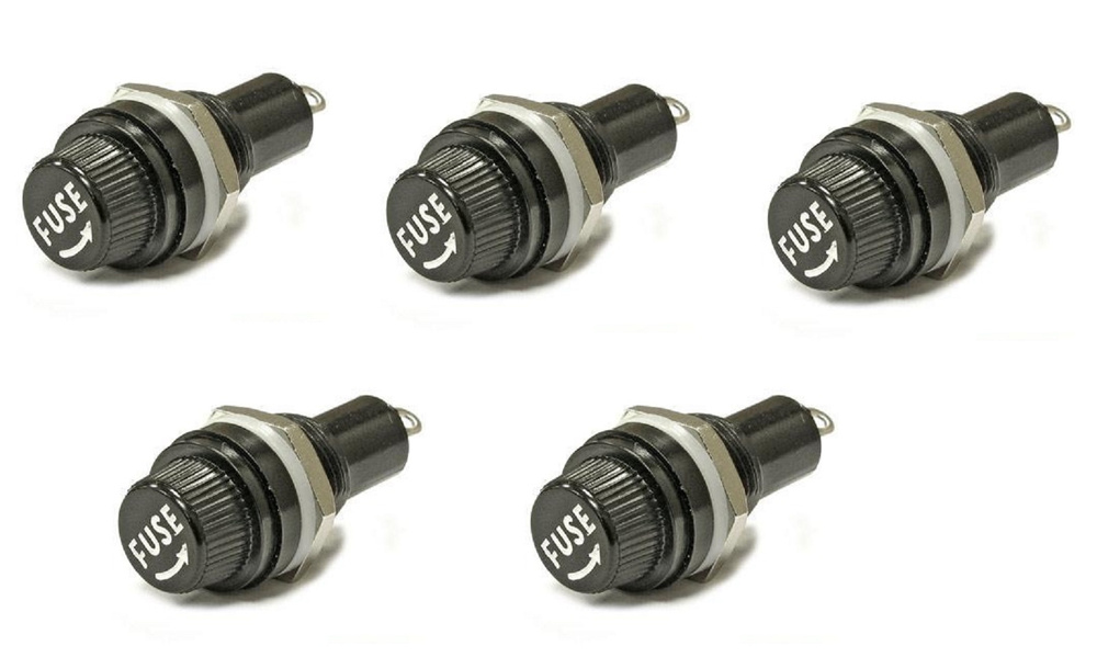 Держатель предохранителя ДВП4-2 (5x20мм) 5шт - купить с доставкой по ...